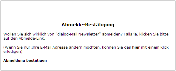 Mit einem einzigen Satz können Sie die Abmelderate um 17% senken. In unserem Fall war das so.