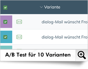 Erstellen Sie A/B-Tests in weniger als 60 Sekunden - mit automatischem Gewinnerversand.