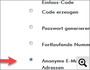 Schritt 2: Mit dem Wizard machen Sie Ihr Formular anonym